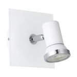 Eglo Veggbelysning Tamara 1 Stål Hvit Krom 2.8W 250lm - 830 Varm Hvit | IP44 - Inkl. 1x GU10