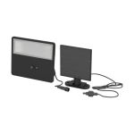 Eglo Veggbelysning Panettieri Solar Svart 8W 1600lm - 840 Kald Hvit | IP65 - Bevegelsessensor