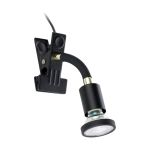 Eglo Clamp Parrini 1 Stål Svart 4.5W 345lm - 830 Varm Hvit | IP20 - Inkl. 1x GU10