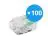 Fordelspakning 100x Skrueterminal Koblingsstykke | Universell | 2 Ståltråds | 0.2-4.0MM