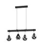 Eglo Pendel Lampe Townshend 7 Stål Tre Svart | IP20 - Egnet for 4x E27 