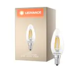 Ledvance Classic LED E14 Mignon Filament Klar 3.4W 470lm - 827 Ekstra Varm Hvit | Erstatter 40W