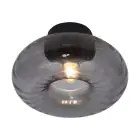 It's about RoMi Taklampe Brussels Glass Svart | Egnet for 1x E27 