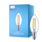 Philips Corepro LED Mignon E14 filament klar 6.5W 806lm - 827 ekstra varm hvit | erstatter 60W